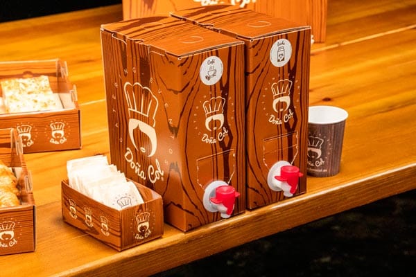 Catering con Montaje para Coffee Break Sport en Madrid. Doña Col Catering.