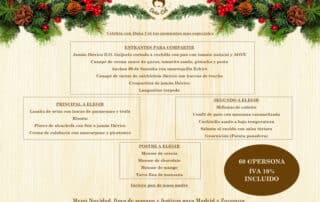 Catering Menú Navidad 2024 para Madrid y Zaragoza. Doña Col Catering.