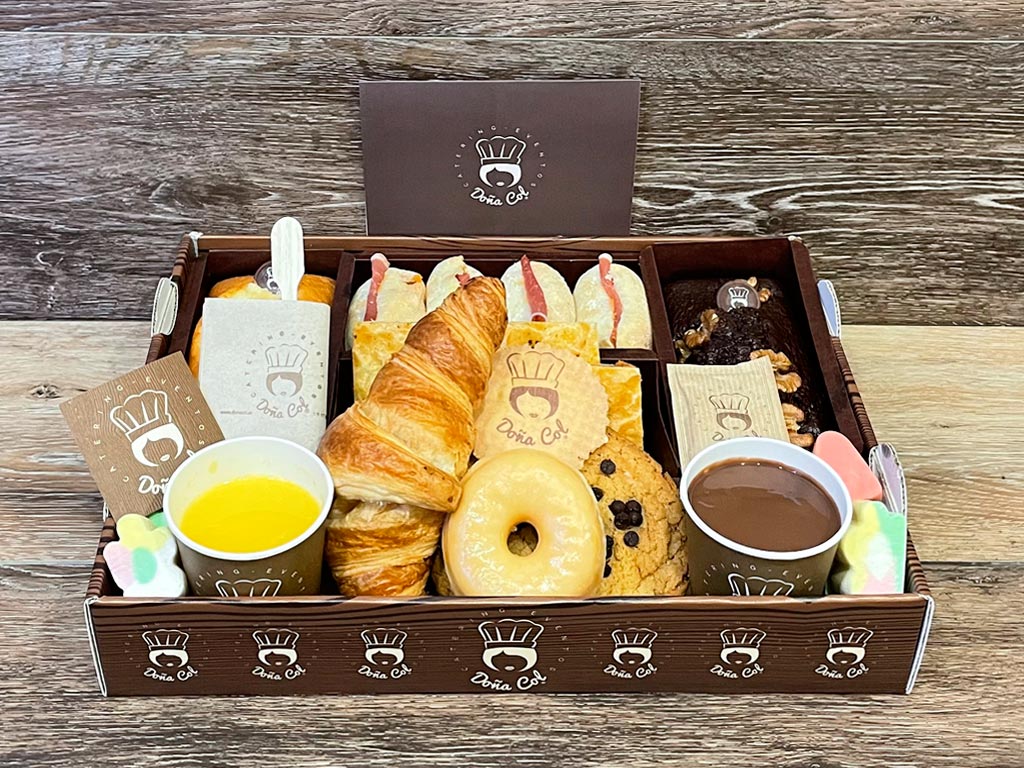 Desayunos a domicilio Unit. Madrid y Zaragoza. Catering Doña Col.
