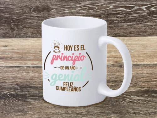 Taza para regalar por el cumpleaños. Doña Col. Complementos