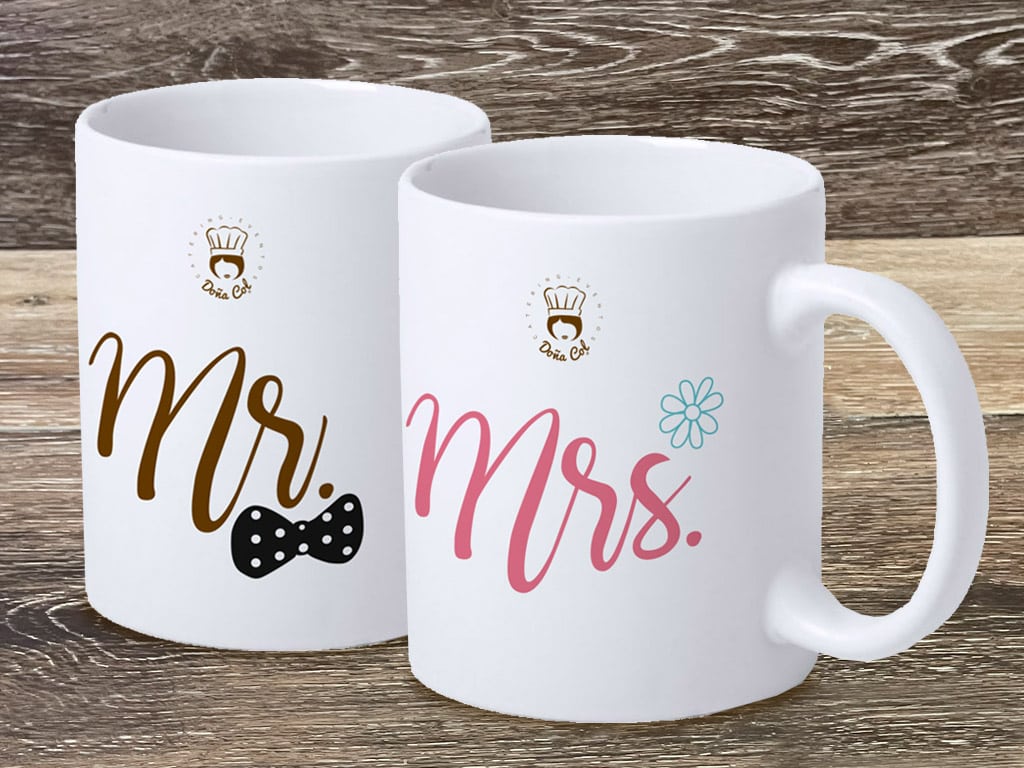 2 Tazas para parejas. Doña Col. Complementos